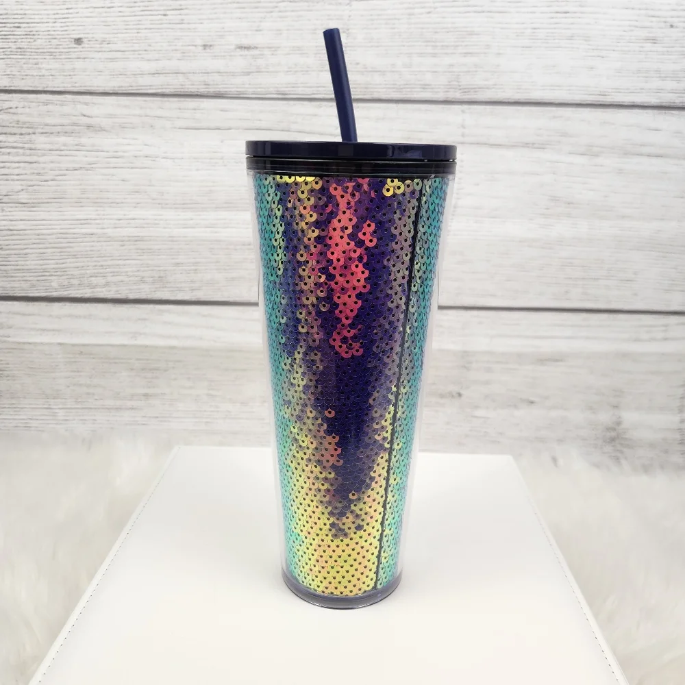 Starbucks Holiday 2020 Purple Sequin Color Shift Tumbler